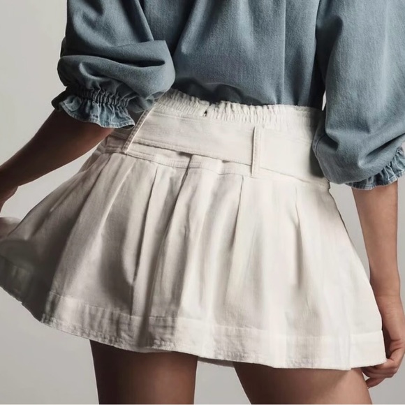 ANTHROPOLIGIE PILCRO PLEATED MINI SKIRT - Picture 4 of 12